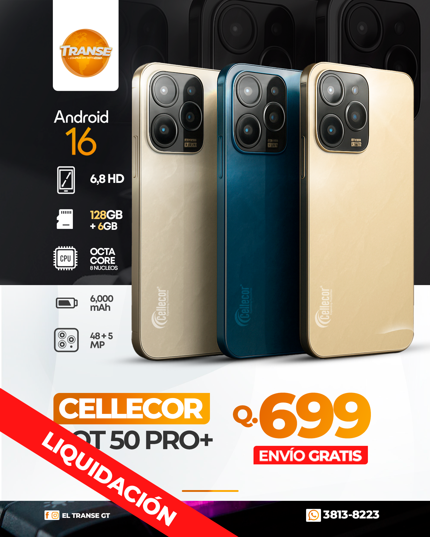 CELLECOR HOT 50 PRO+