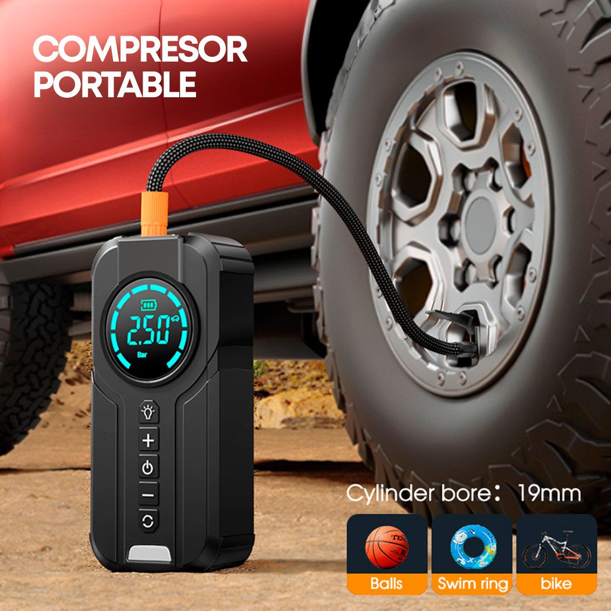 ARRANCADOR DE BATERÍA 4 EN 1