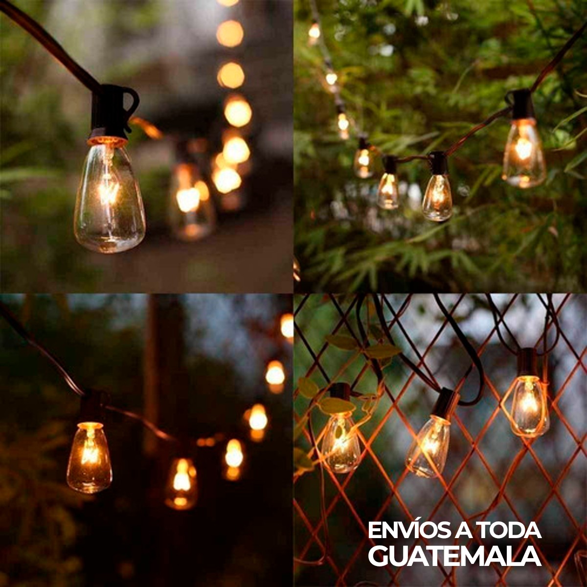 SERIE DE LUCES VINTAGE SOLARES